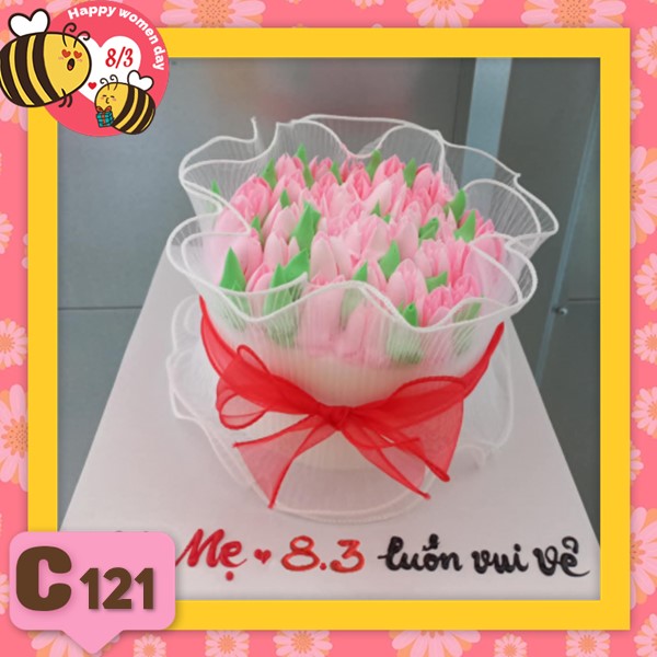 Bánh kem quốc tế phụ nữ women day C121