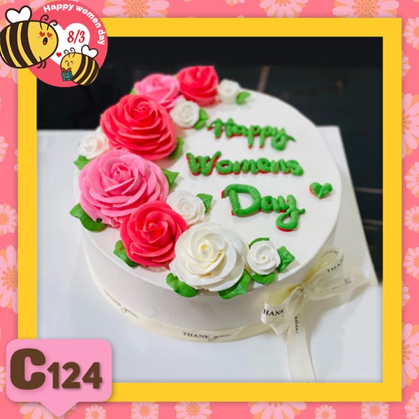Bánh kem quốc tế phụ nữ women day C124