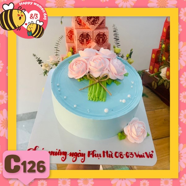 Bánh kem quốc tế phụ nữ women day C126