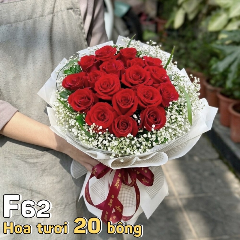 F62 Bó hoa tươi 20 bông