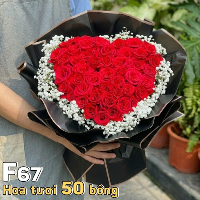 F67 Bó hoa tươi 50 bông