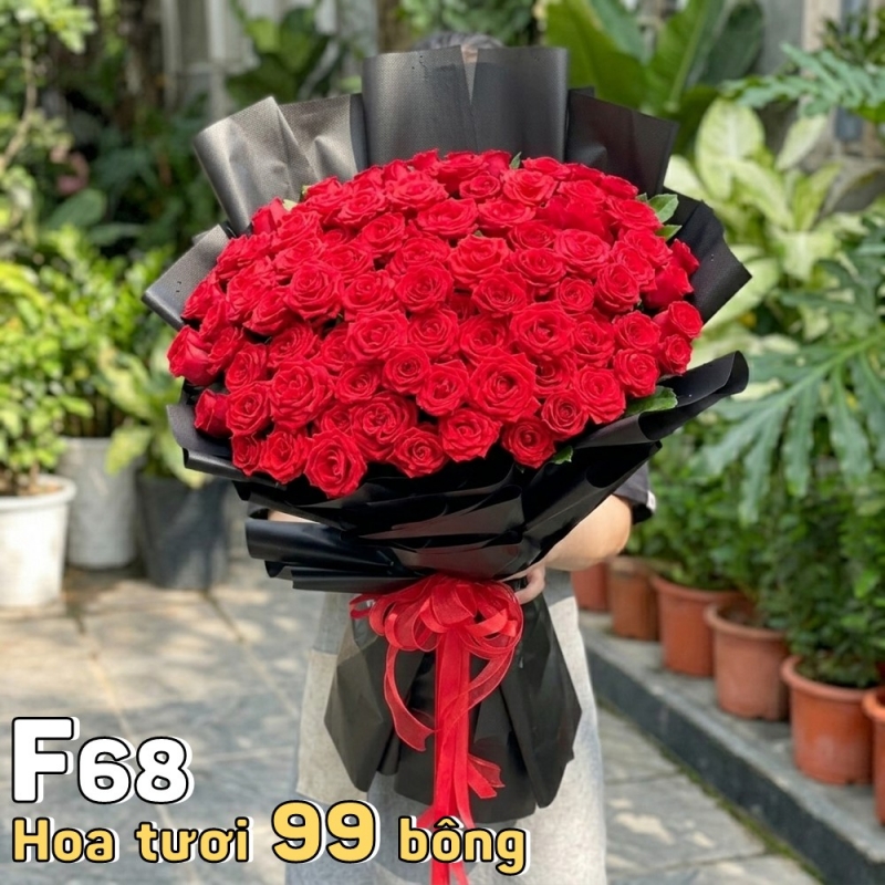 F68 Bó hoa tươi 99 bông