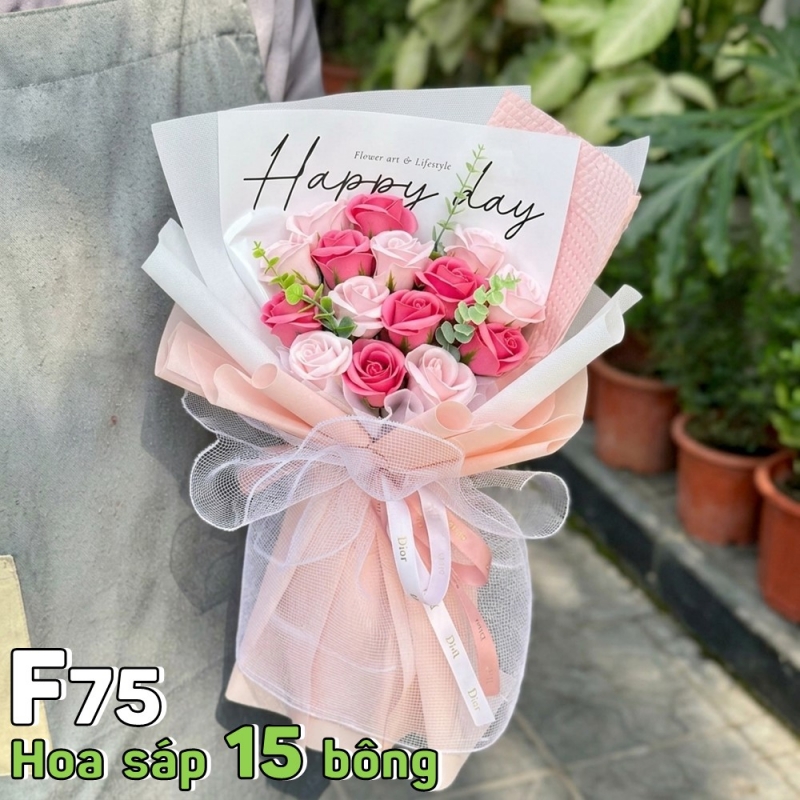 F75 Bó hoa sáp 15 bông