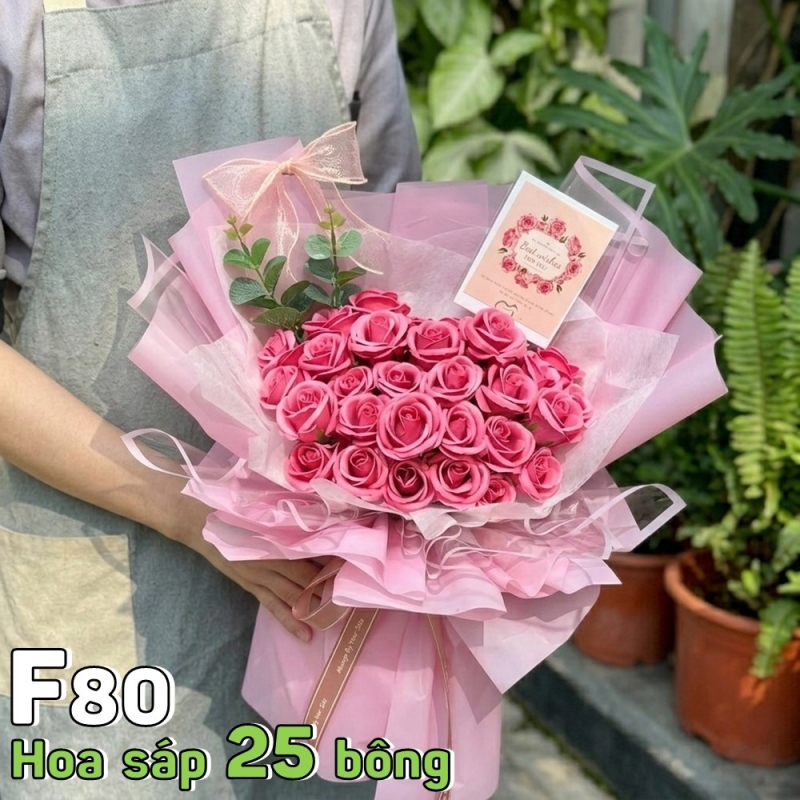 F80 Bó hoa sáp 25 bông