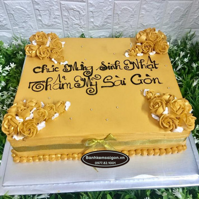 Mẫu bánh hoa kem Da Nang Passion Gold Club - Tiệm bánh MiaCake Đà Nẵng
