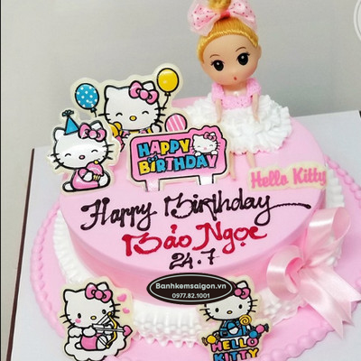 Bánh sinh nhật hình cô bé búp bê tóc xù đáng yêu  Bánh Thiên Thần  Chuyên  nhận đặt bánh sinh nhật theo mẫu