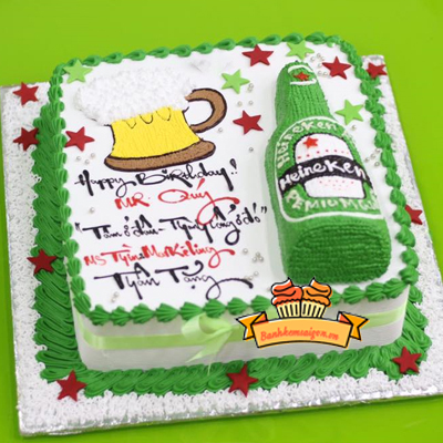 Các mẫu bánh sinh nhật vẽ hình con mèo - Bánh sinh nhật bông lan trứng muối  Tp. HCM