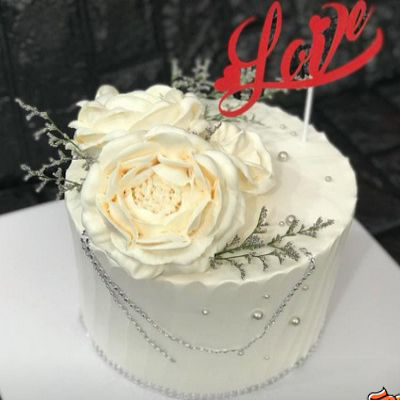 Bánh cưới 3 tầng rời màu trắng và hoa hồng đẹp nhất tháng 10 | Bánh kem cao  cấp