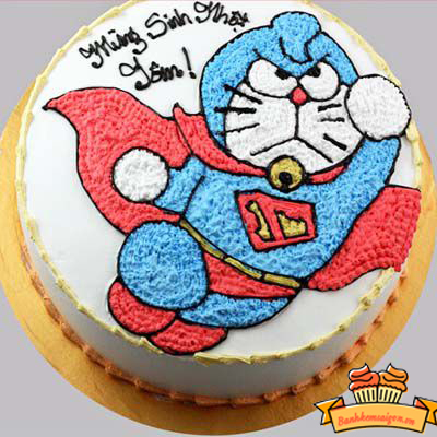 Bánh gato sinh nhật tặng bé gái với Doremi và Xuka siêu dễ thương 5824   Bánh in ảnh