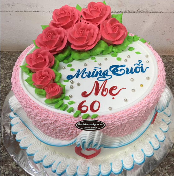M(2) Bánh sinh nhật mẹ 60 tuổi